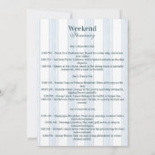 Nautical Lake Weekend Bachelorette Itinerary Kaart (Achterkant)