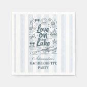 Nautical Lake Weekend Bachelorette Servet (Voorkant)