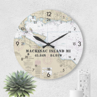 Nautical Latitude Longitude Mackinac Island, 24 uu Grote Klok