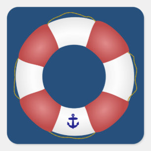 Nautical Life-conserveraar Vierkante Sticker
