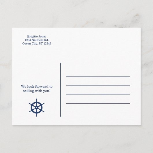 Nautical Life Saver Datum de Datum Kaart (Achterkant)