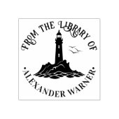 Nautical Lighthouse #3 "Uit de bibliotheek van" Bo Rubberstempel (Afrduk)