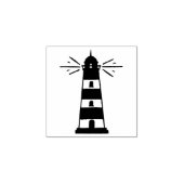 Nautical Lighthouse Beach Wedding Stationery Rubberstempel (Afrduk)