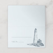 Nautical Lighthouse Ocean Seaside Wedding (Buitenkant ongevouwen)