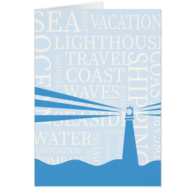 Nautical Lighthouse poster (Voorkant)