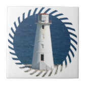 Nautical Lighthouse Tile Tegeltje (Voorkant)