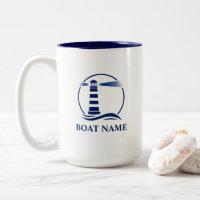 Nautical Lighthouse Toevoegen Boot of Naam Groot