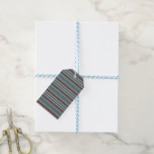 Nautical Linen Stripe Cadeaulabel (Met Touw)