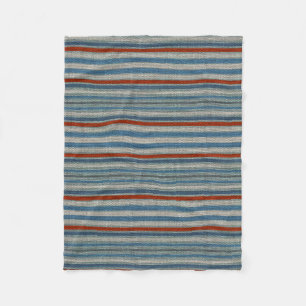 Nautical Linen Stripe Fleece Deken