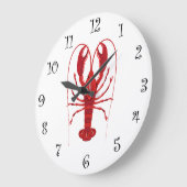 Nautical Lobster Grote Klok (Hoek)