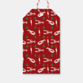 Nautical Lobster Persoonlijke Kerstmis Cadeaulabel (Achterkant)