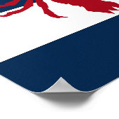 Nautical Lobster print rood, marjoin en wit (Hoek)