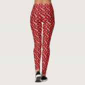 Nautical Lobsters and Buoys Pattern Illustrated Leggings (Achterkant)