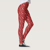 Nautical Lobsters and Buoys Pattern Illustrated Leggings (Rechts)