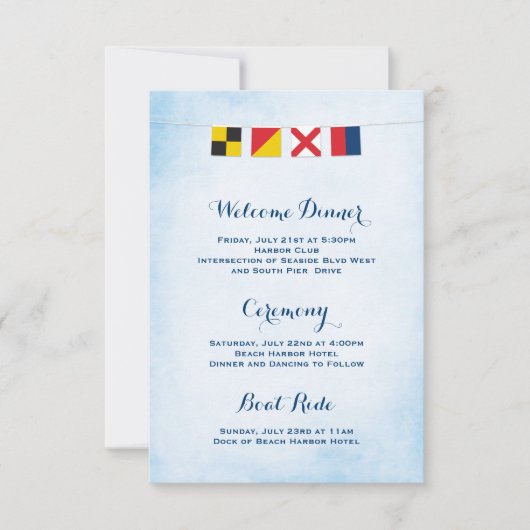 Nautical LOVE Flags Programma Cloud Blue (Voorkant)
