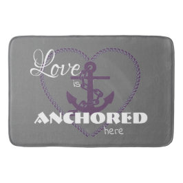 Nautical Love is hier verankerd Badmat