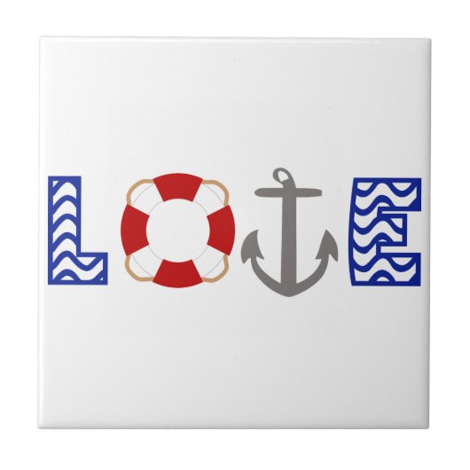 Nautical Love Tegeltje (Voorkant)