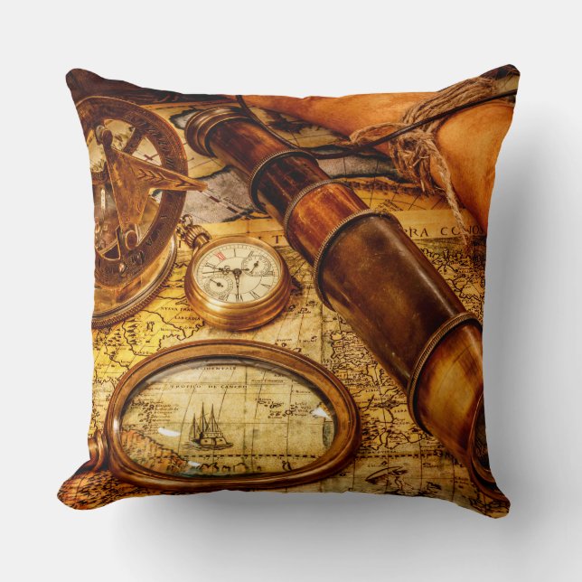  Nautical Map Pillow Kussen (Voorkant)