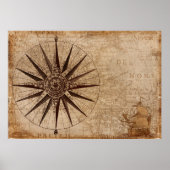 Nautical Map Poster (Voorkant)