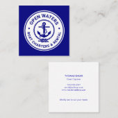 Nautical Marina Boat Charter Logo Visitekaartje (Voorkant / Achterkant)