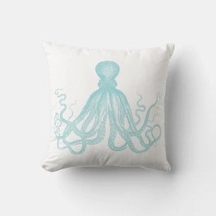Nautical Marine Zee Octopus Kussen