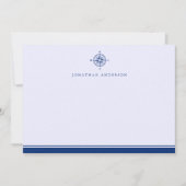 Nautical Maritime Compass Correspondentie Notitiekaartje (Voorkant)