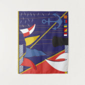 Nautical Maritime Flags Yacht Wall Covering Wandkleed (Voorkant)