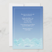 Nautical Mobile Baby shower Invitation Kaart (Achterkant)