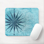 Nautical Navigation Compass Map Muismat (Met muis)