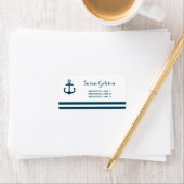Nautical Navy Adresetiketten Etiket (Insitu)
