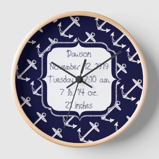 Nautical Navy Anchor Pattern (Voorkant)