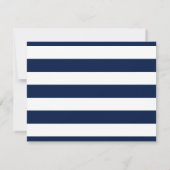 Nautical Navy Anchor Personalized Stationery Notitiekaartje (Achterkant)