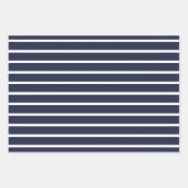 Nautical Navy Birthday Wrapping Inpakpapier Vel (Voorkant 2)