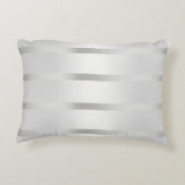 Nautical Navy Blu Anker Zilver Wit Decoratief Kussen (Achterkant)