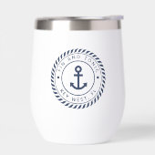 Nautical Navy Blue Anchor Boat Name (Links)
