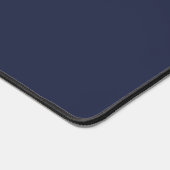 Nautical Navy Blue Anchor en aangepaste naam Bureaumat (Hoek)