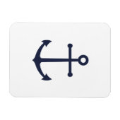 Nautical Navy Blue Anchor Magneet (Horizontaal)