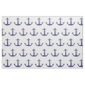 Nautical Navy Blue Anchor Pattern Stof (Fat Quarter)