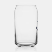 Nautical Navy Blue Anchor Personalized Groomsmen Blikvorm Glas (Rechts)