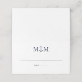 Nautical Navy Blue Anchor Wedding (Buitenkant ongevouwen)