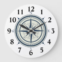 Nautical Navy Blue Compass