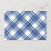 Nautical Navy Blue Cruise Wedding Informatiekaartje (Achterkant)