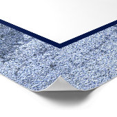 Nautical Navy Blue & Gold Seating Chart Poster (Hoek)