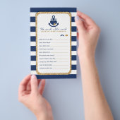 Nautical Navy & Gold Hij zei: Flyer (Hand)