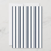 Nautical Navy Stripe Wedding Invitation (Dos)