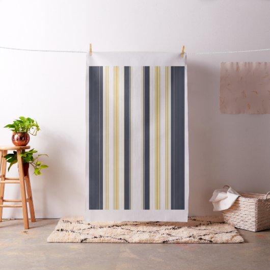 Nautical Navy Stripes Design Stof (Voorbeeld)