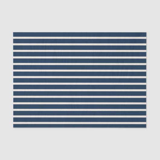 Nautical Navy Stripes Tissuepapier (Voorkant)