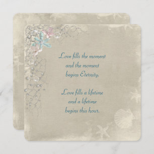 Nautical Net Wedding Invitation Kaart