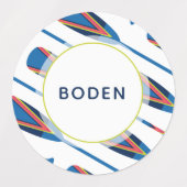 Nautical Oars Gepersonaliseerde naam Waterdicht La Labels (Design 2)