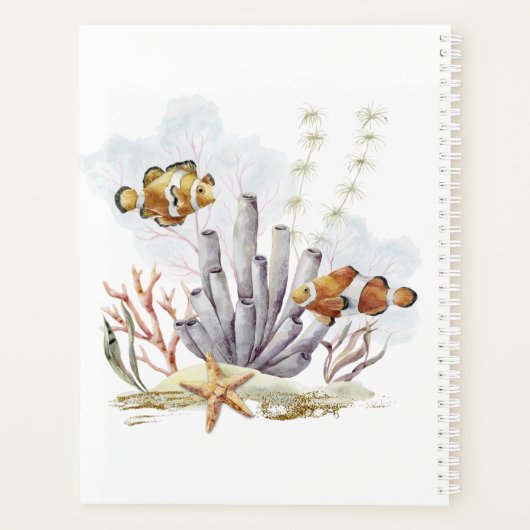 Nautical Ocean Beach Turtle Clowfish (Dos)